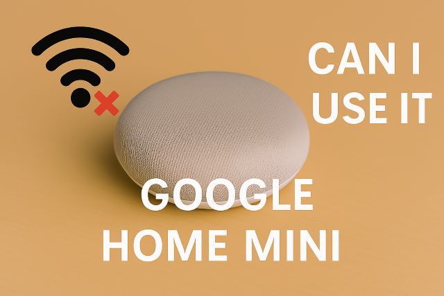 Can i use google home mini as a speaker without wifi?