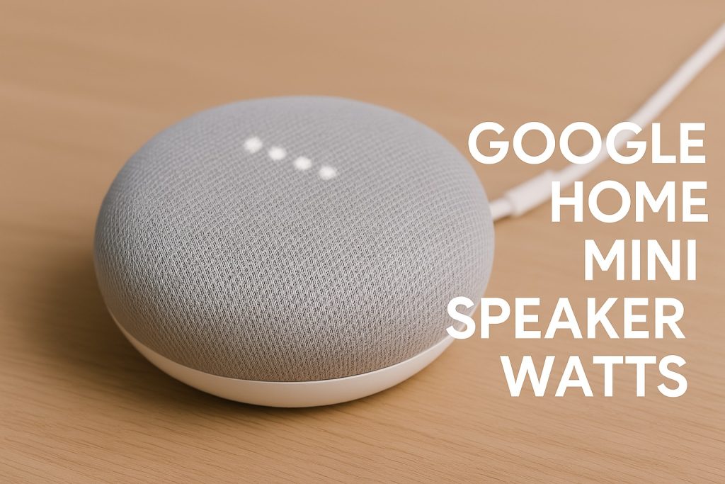 Google Home Mini Speaker Watts